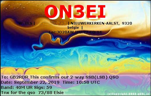 eQSL Card 18