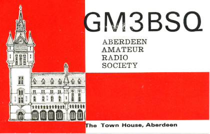 GM3BSQ QSL card from 1970s